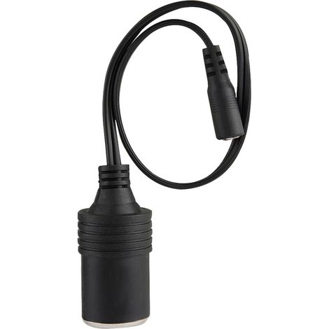 Toma de encendedor de coche, enchufe hembra, cable de cargador, conector de adaptador de corriente