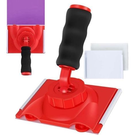 Tampon Peinture Tondeuse - Poignée Rotative 360° - Pour Coins Muraux Plafonds Portes Moulures Plinthes - 1 Pièce (1/5)