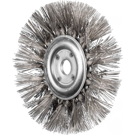 PFERD TOOLS Rundbürste gezopft RBG Ø190x30x22,2 mm Bohrung Edelstahl-Diamant-Draht Korn 400 stationär