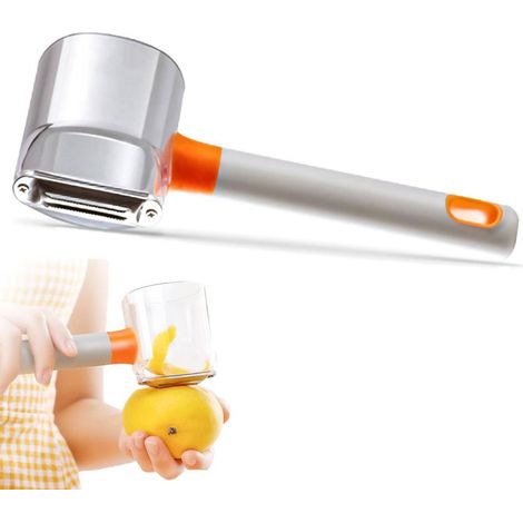 TrAdE Shop Traesio - Pelapatate Pela Frutta Ortaggi Con Lama E Contenitore Accessorio Da Cucina - (1/5)