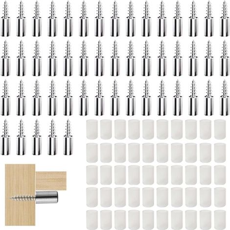 Étagère Broches 50 Pièces Chevilles de Support d'Étagère Taquet Etagere à Visser Chevilles de Support (1/5)