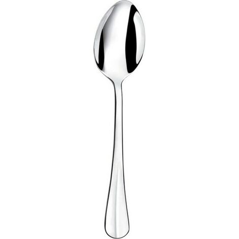 Amefa Baguette Set 12 cucchiai da tavola, in acciaio inox 18/0, spessore 2,5 mm, lunghezza 205 mm, inox18/0430, colore acciaio (1/3)