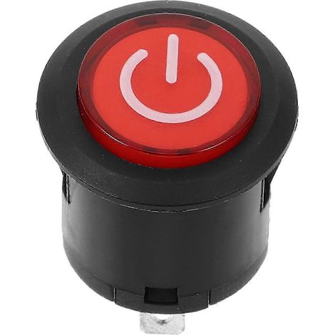 Compatible avec les motos électriques pour enfants, bouton de démarrage rouge, interrupteur à 3 broches de remplacement SC (1/5)
