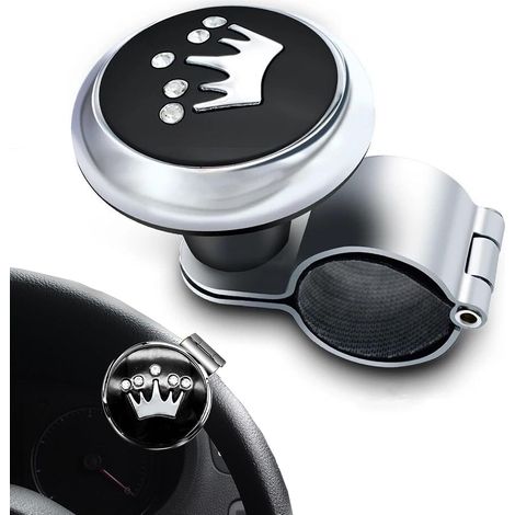 Bouton De Volant De Voiture, Aide à La Rotation Du Volant, Poignée De Direction Avec Roulement à Billes En Acier, Accessoires Automobiles, Convient Pour Tracteurs, Tondeuses à Gazon Et Bateaux (1/5)