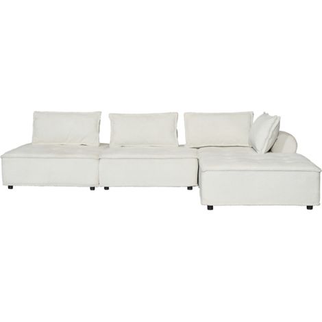 Sofá rinconera 4 plazas gris oscuro STAVA (1/5)