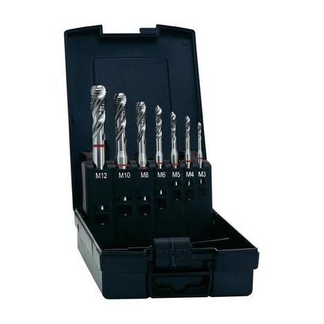 Exact 43694 Set de 7 Machos Taraud Roja HSS-E
