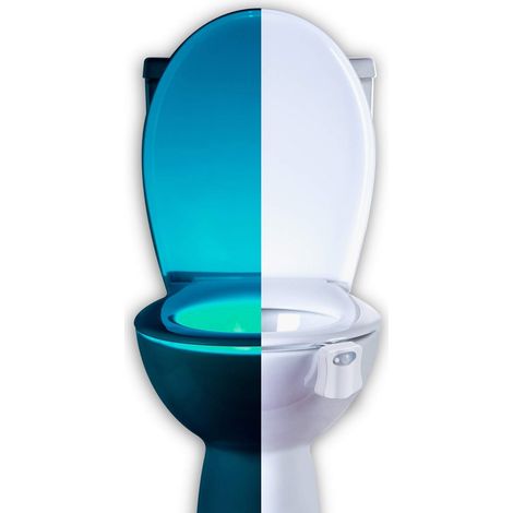 LED-Nachtlicht „RainBowl“ mit Bewegungssensor für die Toilette – Lustiges und originelles Weihnachtsgeschenk – Cooles Gadget, ideales Geschenk mit Witz – 8 Farben (1/5)