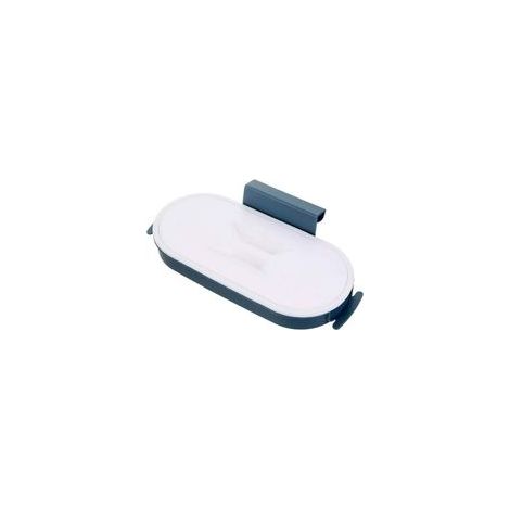 Support pour sac poubelle de cuisine encastrable, dessus de porte d'armoire, bleu foncé –