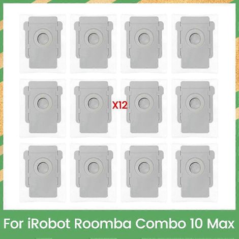Sac à poussière pour aspirateur iRobot Roomba Combo 10 Max - Pièces de rechange - Sac à poussière efficace - Accessoires de nettoyage ménager (6 pièces) (1/5)
