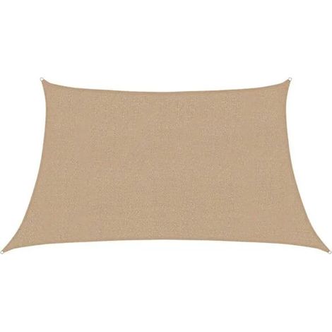 Voile d'ombrage, 160 g/m², brun grisâtre, 3/4 x 2 m, polyéthylène haute densité. (1/5)