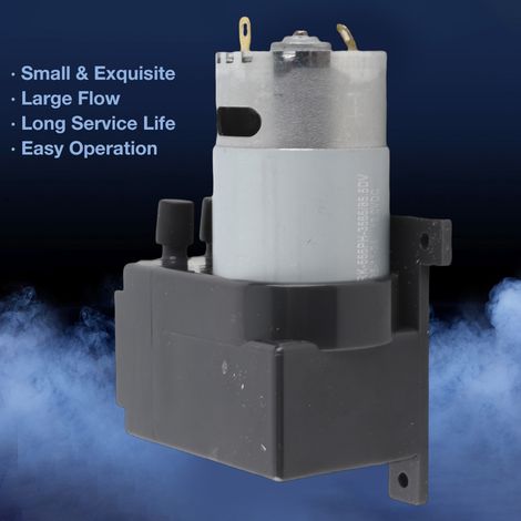Pompe à vide sans huile 12V 12W compacte ‑80KPa débit 12L/min pour gaz (1/5)