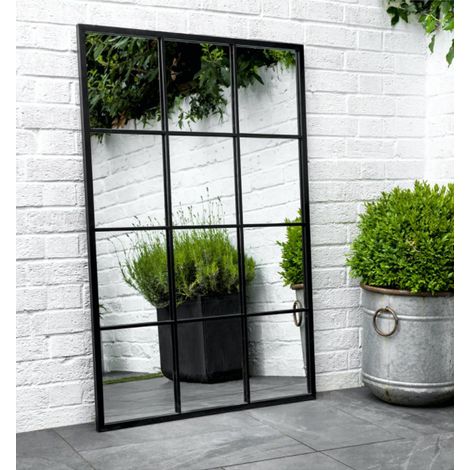Garden Trading Fulbrook Mirror Rectangular Indoor Outdoor Window Pane 120 x 80cm (1/3)