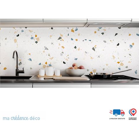 Crédence : Terazzo coloré 1 - Alu composite - 60 - 120 (1/3)