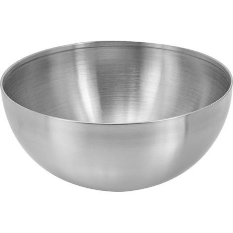 Saladier multifonction, récipient de rangement pour fruits, bol de rangement en acier inoxydable-15x7cm-Silver (1/4)