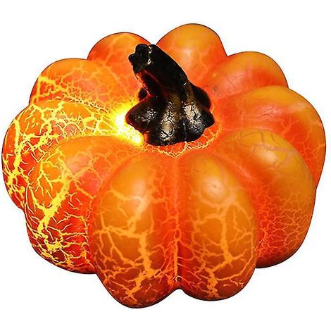 1 Stück leuchtender LED-Kürbis für Halloween-Dekoration