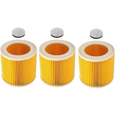 Lot de 3 filtres HEPA pour aspirateurs WD2, WD3, WD1, MV3 et MV2 (pièces détachées pour aspirateurs WD2250, WD3.200 et WD3.300) (1/5)