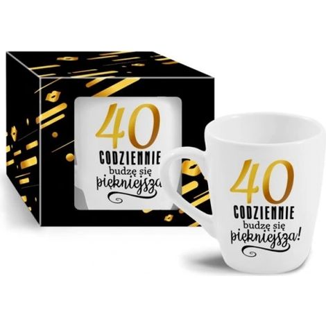 Tazza, regalo per il 40° compleanno di una donna o di una moglie.