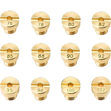 12 x M5 Main Sprinklers - For Carburettors Sizes 75-102 Fits Scooter, Motorcycle (1/5)