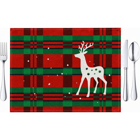 Dessous de plat en lin pour la salle à manger décor saisonnier (1/5)