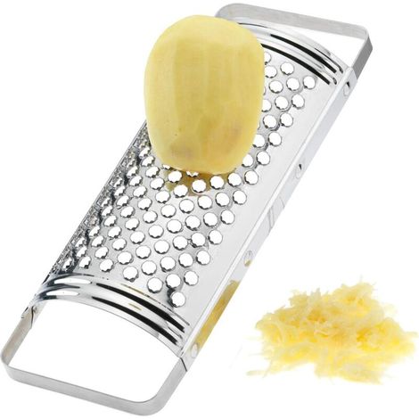 grattugia in argento, grattugia in acciaio inox, grattugia per formaggio, utensili da cucina (1/4)