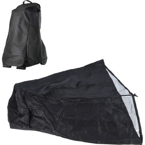 Funda impermeable y antipolvo para robot limpiafondos de piscina, fabricada en tejido Oxford 420D de color plata, con ventilación y cordón ajustable. (1/5)