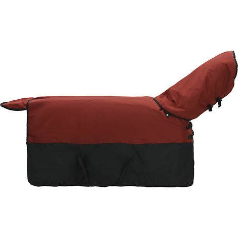 Horse Blanket Bordeaux and Black 105 cm Polyester vidaXL