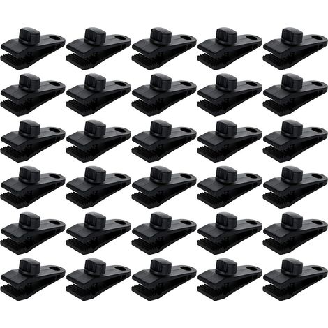 Clips De Bache - Vis À Molette Réglable En Nylon Haute Résistance - Pour Tente Auvent Toile Ombrage Bache Piscine - Lot De 30 Pièces