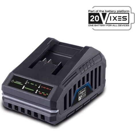 Caricabatteria 20v per batterie 2.0/4.0 ah serie ixes Scheppach sbc2.4a (1/3)