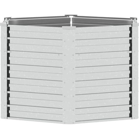 Maison Exclusive - Letto Rialzato da Giardino 129x77 cm in Acciaio Zincato Argento (1/5)