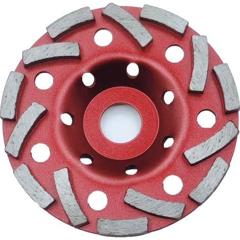 Lot de 2 Meule Diamantée 125 x 22,2 mm Double Rangée, Disque Diamant pour Béton, Pierre, Maçonnerie, Granit etc, Compatible avec meuleuses d'angle (1/5)
