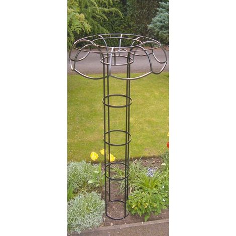 Large Tuteur Plant Border Support - Steel - L35.7 x W109 x H195 cm - Black