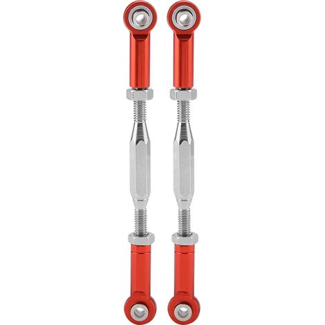 Tiges de direction en alliage d'aluminium pour Traxxas Slash 1/10, camion RC (Rouge) (1/5)