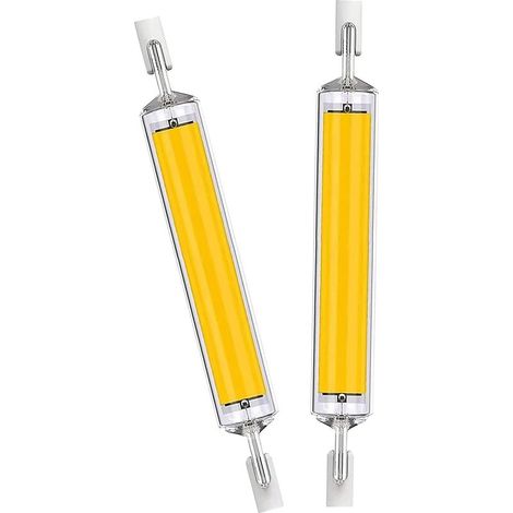 Ampoules LED R7s de 118 mm, 4 lampes blanc chaud à double extrémité haute luminosité de 20 W, équivalentes à des ampoules halogènes de 200 W. (1/5)