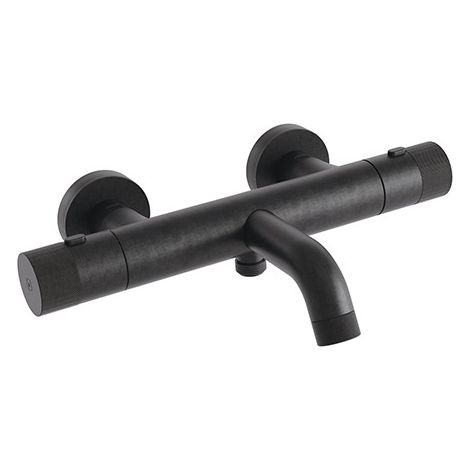 Mitigeur thermostatique bain douche Chromé Noir Brossé EAST SIDE - CRISTINA ONDYNA ES15775 (1/2)