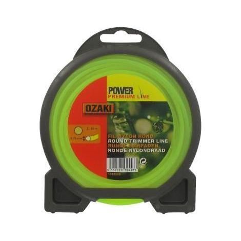 Coque fil nylon rond 2,7 mm x 15 m OZAKI - qualite professionnelle - fabrication francaise (1/3)