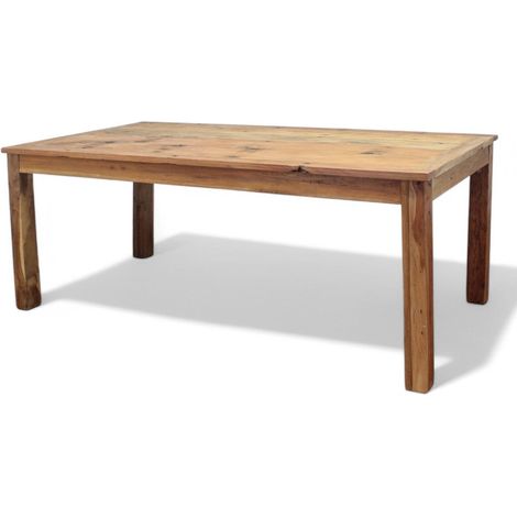 Tavolo da pranzo rettangolare in legno fisso 200x100xH77 cm (1/5)