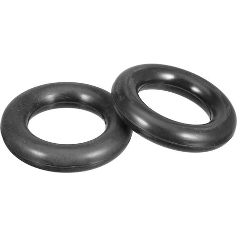 Cintre D'Échappement Universel Noir 2pcs Caoutchouc Silencieux 60mm, 1.2x6cm, Diamètre Trou 3.5cm, Universel, Antivibratoire, Haute Température Résistant, Pour La Plupart Des Voitures (1/5)