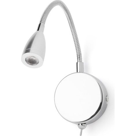 TOCOA LED-Wandleselampe chrom