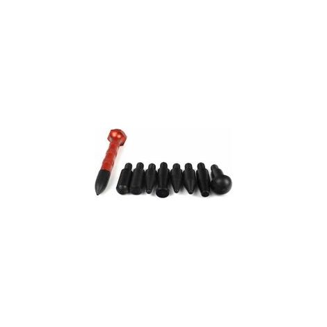 1 Reparaturstift mit 9 Aufsätzen zum Ausklopfen, Ausbeulen, Reparieren von Dellen und Hagelschäden (1/3)