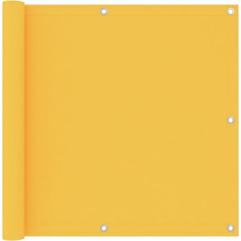 Balcony Screen Yellow 90x500 cm Oxford Fabric vidaXL