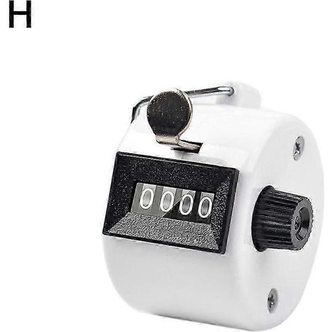 (1 pièce beige) Compteur mécanique manuel à 4 chiffres pour le golf, avec clicker de comptage des doigts.