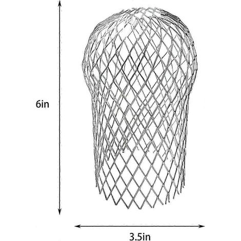 EBaokuup Ensemble de 8 protections de drain - Protection de drain rétractable en aluminium de 3,5 pouces avec filtre pour empêcher les feuilles de bloquer les climatiseurs (1/5)