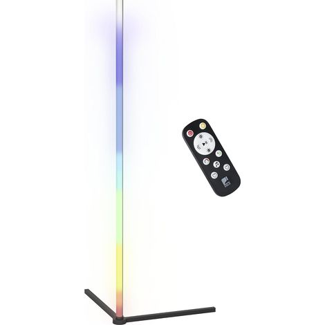 Lampadaire d‘angle LED RGBIC, luminaire intérieur à pied avec effets (1/5)