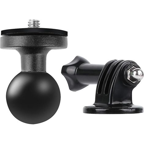 Rail de fixation pour rétroviseur arrière de guidon de moto compatible avec GoPro 10, 9, 8, 7, Xiaomi Yi 4K, SJCam, Sony Eken, DJI Osmo, support pour caméras d'action et sports extrêmes (RAM Mounts). (1/2)