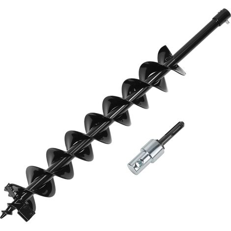 Thermal Auger Terrain Auger φ 100 mm Drill with Adapter, 80 cm Length, for Drilling Holes and Tree Planting (1/5)