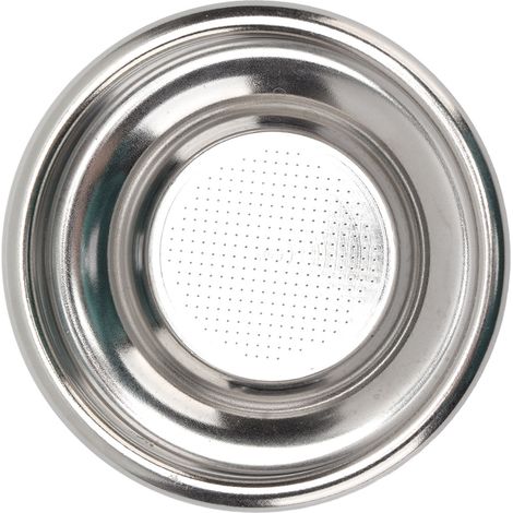 Siebträger-Filterkorb für 1 Tasse, wiederverwendbare Edelstahl-Pressfilter für halbautomatische Kaffeemaschinen (1/5)