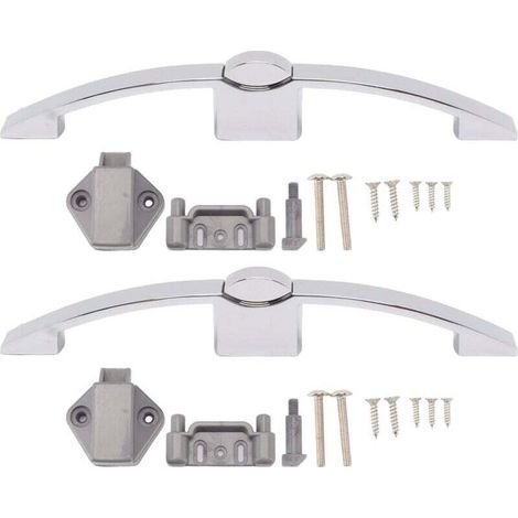 Loquet à Bouton Poussoir pour Armoire Placard Serrure 160 mm Chrome Camping-Car Bateau