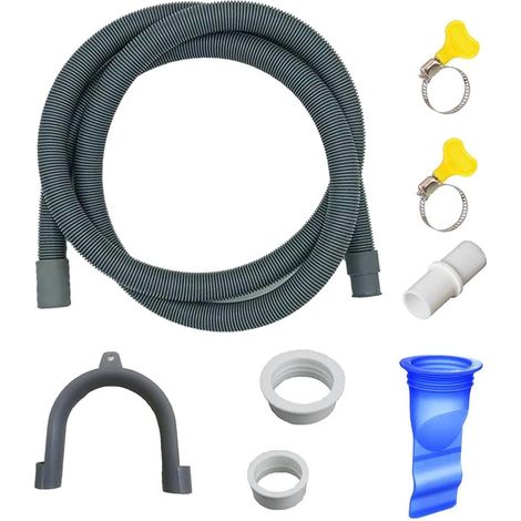 Universal Drain Hose Plastic Drain Hose 3M Drain Hose Extension Kit for Dishwasher Dryer Hose (1/5)