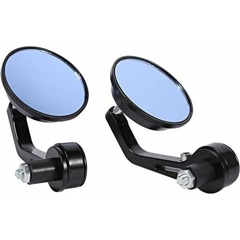 specchietti retrovisori per manubrio moto, specchietti laterali esterni per manubrio moto, specchietto rotondo universale per moto da 22 mm / 7/8'' (1/5)