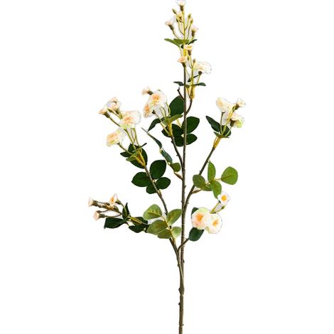 Decoración de rosas, seda artificial, para uso en interiores, color champán. (1/2)